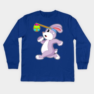 Rabbit Easter Easter egg Running Kids Long Sleeve T-Shirt